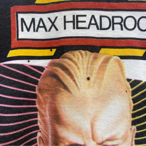 Coca-Cola Max Headroom Catch The Wave T-Shirt Large Vintage 1980s Single Stitch - Picture 5 of 8
